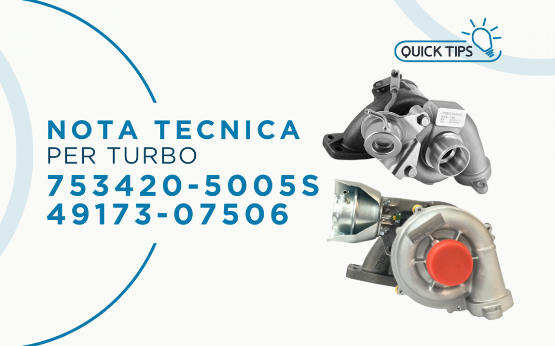 Nota tecnica per i turbocompressori