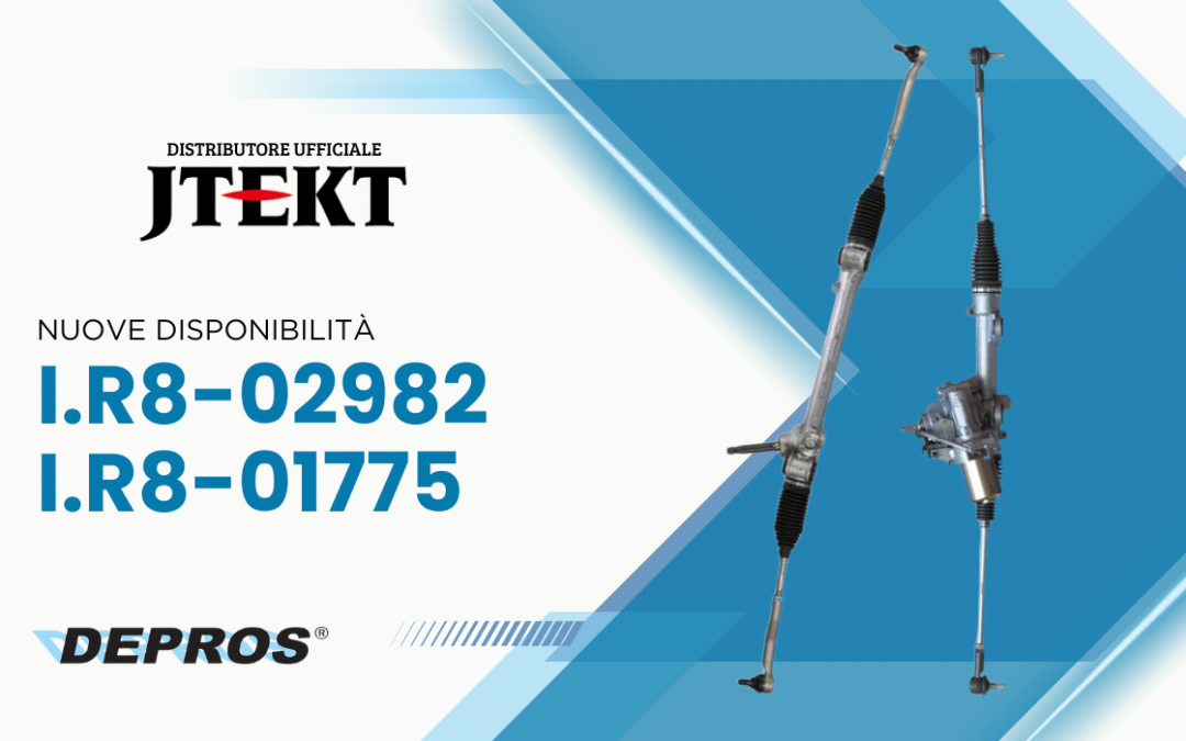 Nuove disponibilità JTEKT – I.R8-02982 + I.R8-01775